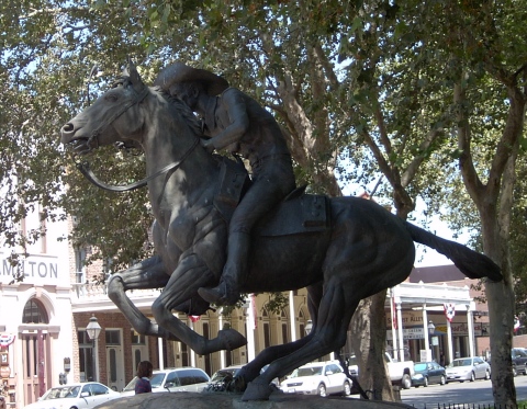 Pony Express Denkmal in Sacramento